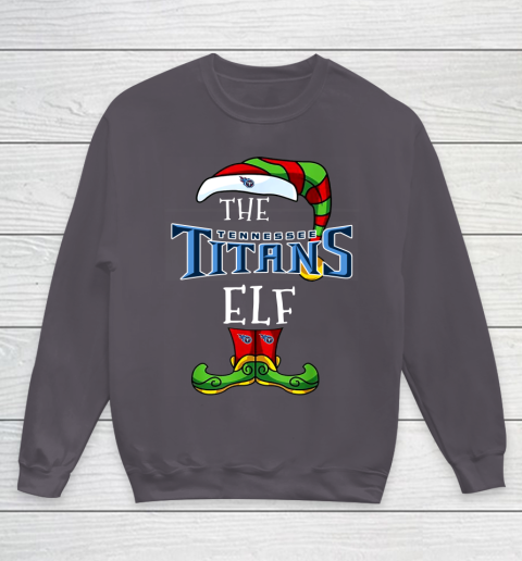 Tennessee Titans Christmas ELF Funny NFL Youth Sweatshirt 5