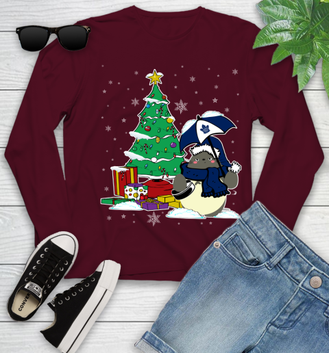 Toronto Maple Leafs NHL Hockey Cute Tonari No Totoro Christmas Sports Youth Long Sleeve 6