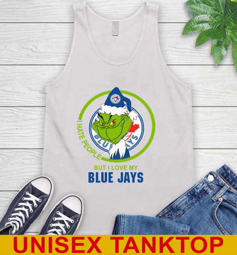 Toronto Blue Jays MLB Christmas Grinch I Hate People But I Love My Favorite Baseball Team Tank Top