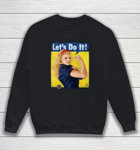 Trish Stratus Let's Do It Rosie The Riveter Parody Meme Sweatshirt