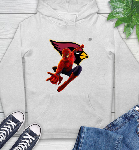 NFL Spider Man Avengers Endgame Football Arizona Cardinals Hoodie