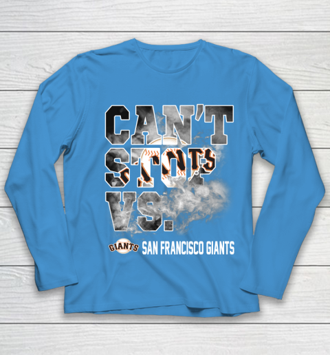 MLB San Francisco Giants Baseball Can't Stop Vs Giants Youth Long Sleeve 5