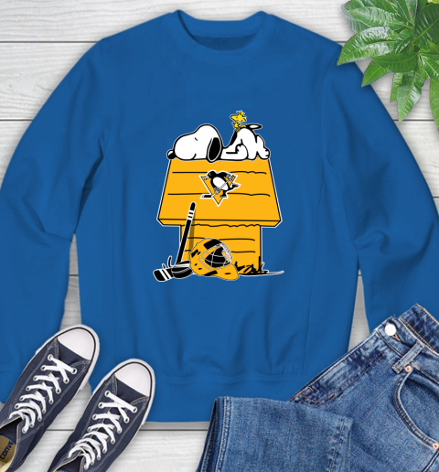 Pittsburgh Penguins NHL Hockey Snoopy Woodstock The Peanuts Movie Sweatshirt 8
