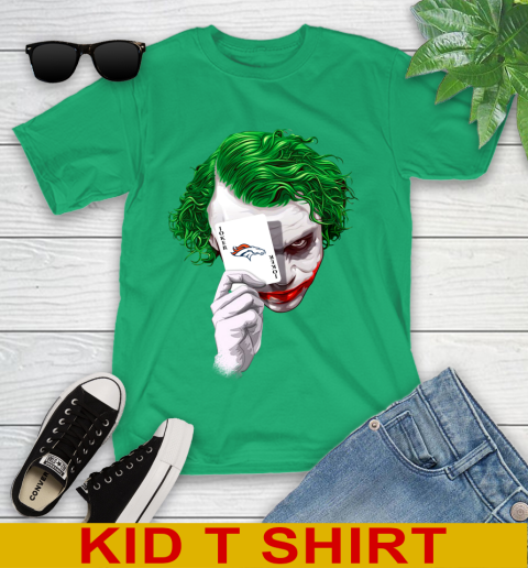 Denver Broncos NFL Football Joker Card Shirt Youth T-Shirt 7