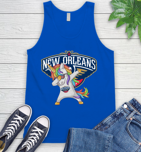 New Orleans Pelicans NBA Basketball Funny Unicorn Dabbing Sports Tank Top 5