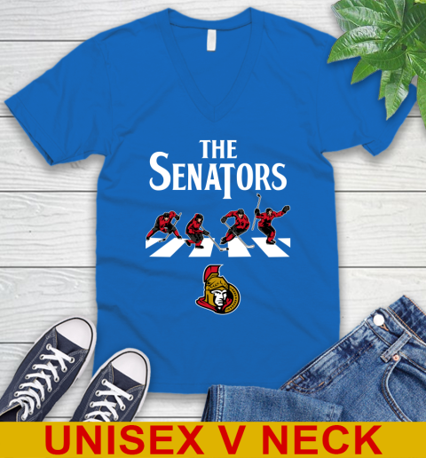 NHL Hockey Ottawa Senators The Beatles Rock Band Shirt V-Neck T-Shirt 5