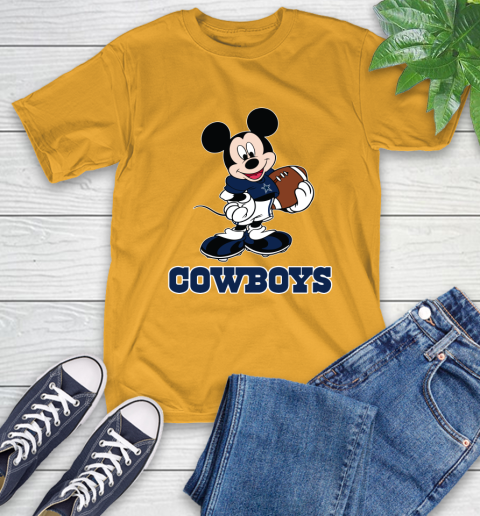 NFL Football Dallas Cowboys Cheerful Mickey Mouse Shirt T-Shirt 3