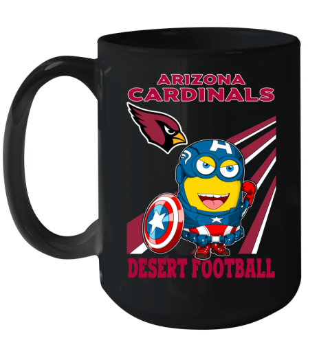 NFL Football Arizona Cardinals Captain America Marvel Avengers Minion Shirt Ceramic Mug 15oz