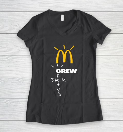Travis Scott x McDonald Women's V-Neck T-Shirt 6