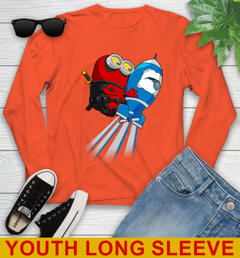 NBA Basketball Orlando Magic Deadpool Minion Marvel Shirt Youth Long Sleeve 3