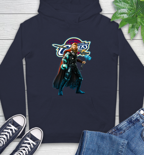 NBA Thor Avengers Endgame Basketball Cleveland Cavaliers Hoodie 4