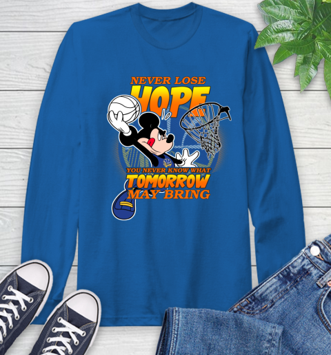 Golden State Warriors NBA Basketball Mickey Disney Never Lose Hope Long Sleeve T-Shirt 10