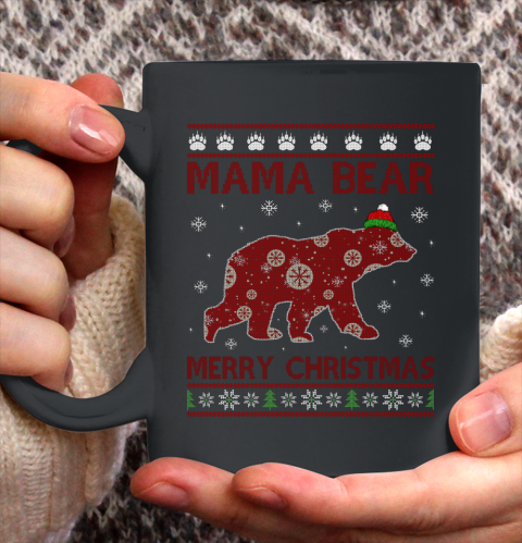 Mama Bear Bear Merry Christmas Matching Family Ceramic Mug 11oz