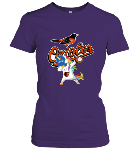 Hip Hop Dabbing Unicorn Flippin Love Baltimore Orioles Women's T-Shirt