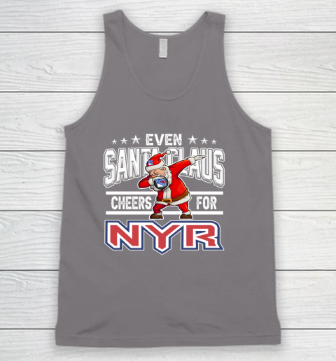 New York Rangers Even Santa Claus Cheers For Christmas NHL Tank Top 6