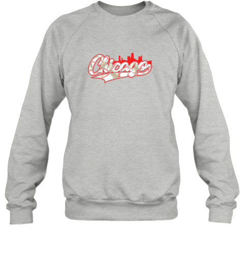 5qlb chicago vintage baseball sweatshirt 35 front sport grey