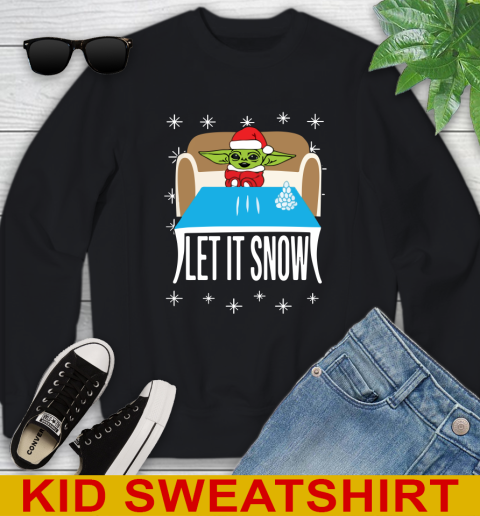 Christmas Baby Yoda And Cocaine Let It Snow Star Wars Shirts 109