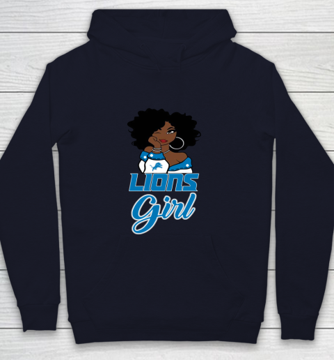 Detroit Lions Girl NFL Youth Hoodie 3