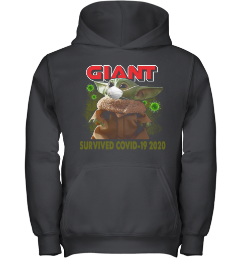 Baby Yoda Giant Survived Covid 19 2020 Youth Hoodie