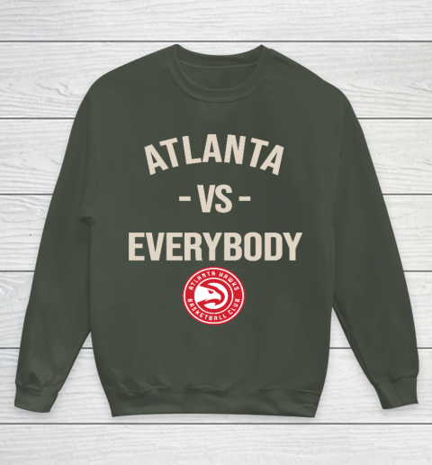 Atlanta Hawks Vs Everybody Youth Sweatshirt 8