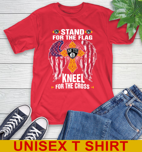 NBA Basketball Brooklyn Nets Stand For Flag Kneel For The Cross Shirt T-Shirt 12