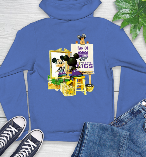 NBA Basketball Sacramento Kings Mickey Drawing Shirt 22