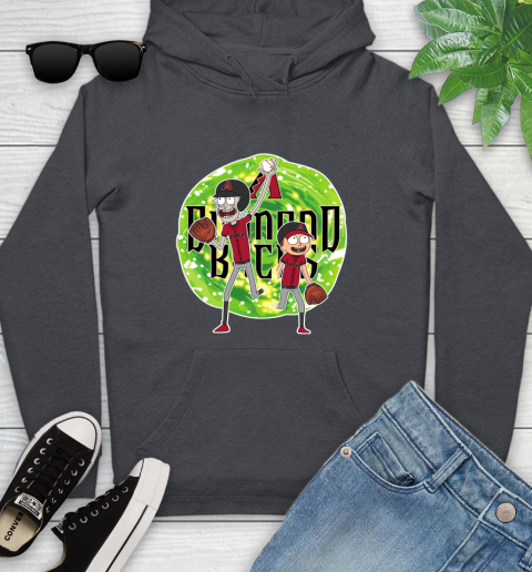 MLB Arizona Diamondbacks Rick And Morty Baseball Sports Youth Hoodie 8