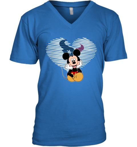 I Love The Texans Mickey Mouse Houston Texans Unisex Jersey Tee 