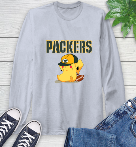 NFL Pikachu Football Sports Green Bay Packers Long Sleeve T-Shirt 6