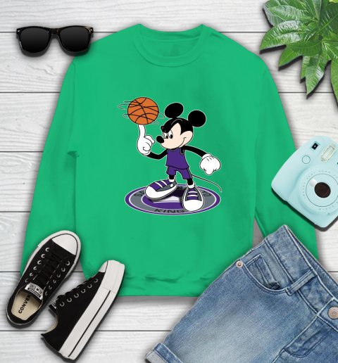 NBA Basketball Sacramento Kings Cheerful Mickey Disney Shirt Sweatshirt 7