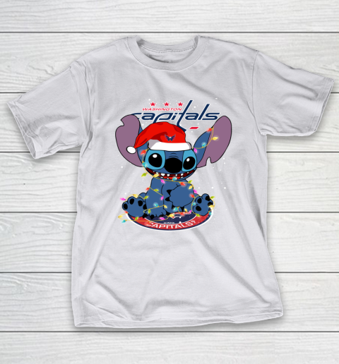 Washington Capitals NHL Hockey noel stitch Christmas T-Shirt 9