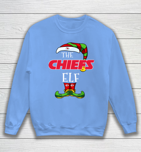 Kansas City Chiefs Christmas ELF Funny NFL Sweatshirt 8