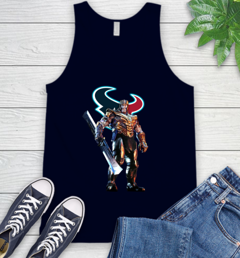 NFL Thanos Gauntlet Avengers Endgame Football Houston Texans Tank Top 3