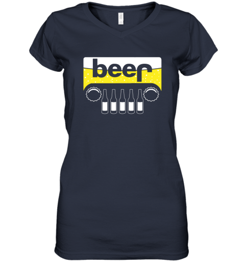 tnjh beer and jeep shirts women v neck t shirt 39 front navy