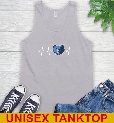 Memphis Grizzlies NBA Basketball Heart Beat Shirt Tank Top 4 Memphis Grizzlies NBA Basketball Heart Beat Shirt Tank Top - Image 4