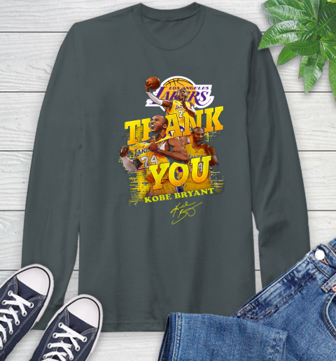 Great Thank you Kobe Bryant Los Angeles Lakers signature shirt 60