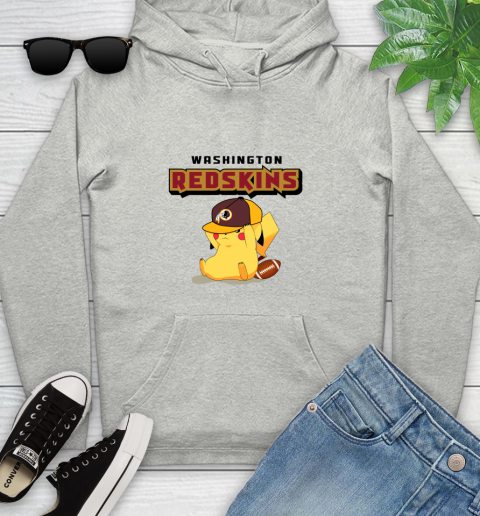 NFL Pikachu Football Washington Redskins Youth Hoodie