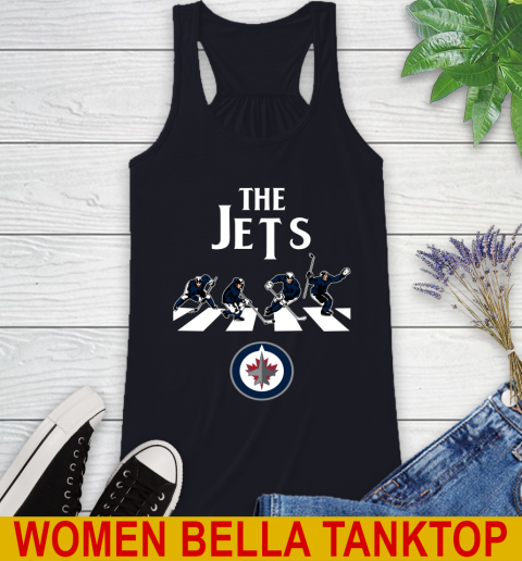 NHL Hockey Winnipeg Jets The Beatles Rock Band Shirt Racerback Tank 8