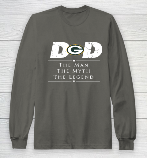 Green Bay Packers NFL Football Dad The Man The Myth The Legend Long Sleeve T-Shirt 5
