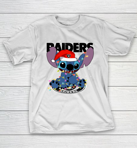 Oakland Raiders NFL Football noel stitch Christmas T-Shirt