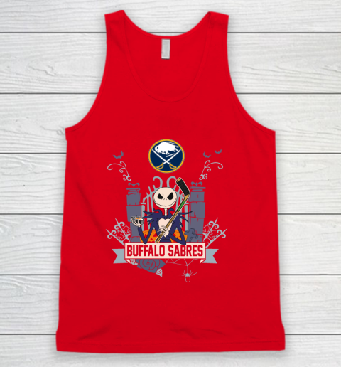 NHL Buffalo Sabres Hockey Jack Skellington Halloween Tank Top 5