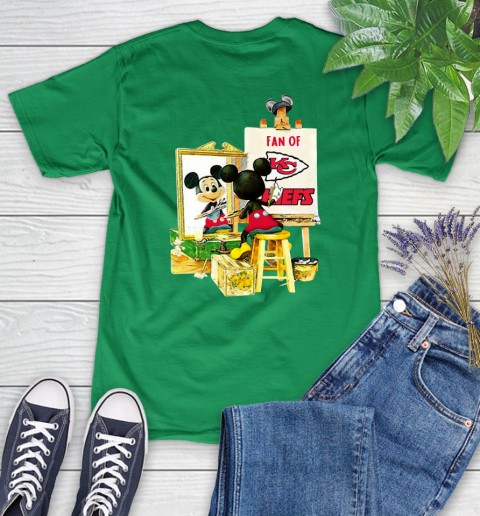 NFL Football Kansas City Chiefs Mickey Drawing Shirt 88