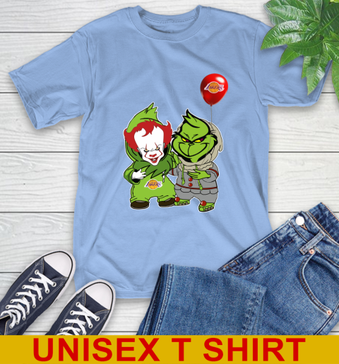 Los Angeles Lakers Baby Pennywise Grinch Christmas NBA Basketball T-Shirt 11