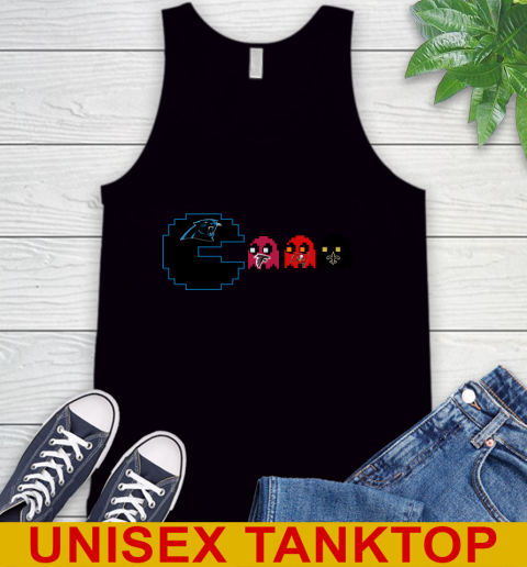 Carolina Panthers NFL Football Pac Man Champion Tank Top 3 Carolina Panthers NFL Football Pac Man Champion Tank Top - Image 3