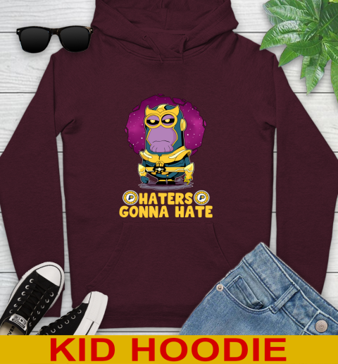 NBA Basketball Indiana Pacers Haters Gonna Hate Thanos Minion Marvel Shirt Youth Hoodie 7