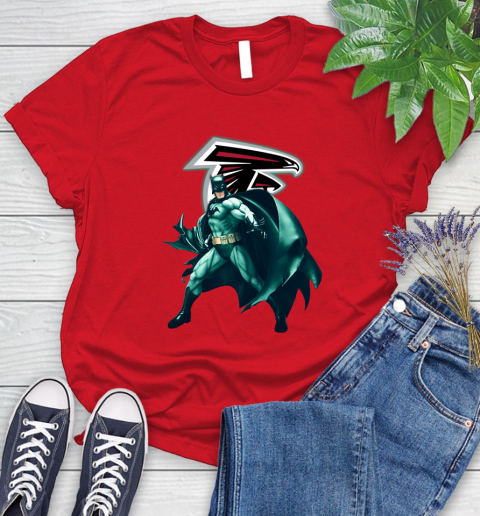 NFL Batman Football Sports Atlanta Falcons Women's T-Shirt 9