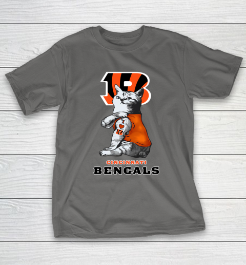 NFL Football My Cat Loves Cincinnati Bengals T-Shirt 8