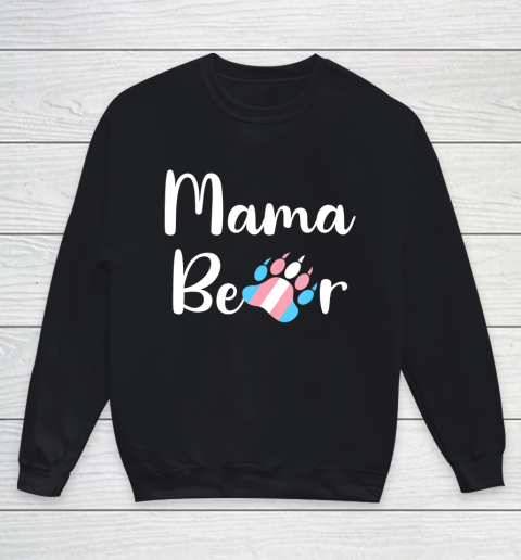 Mama Bear Transgender Mom T Shirt Trans Pride Gift Youth Sweatshirt