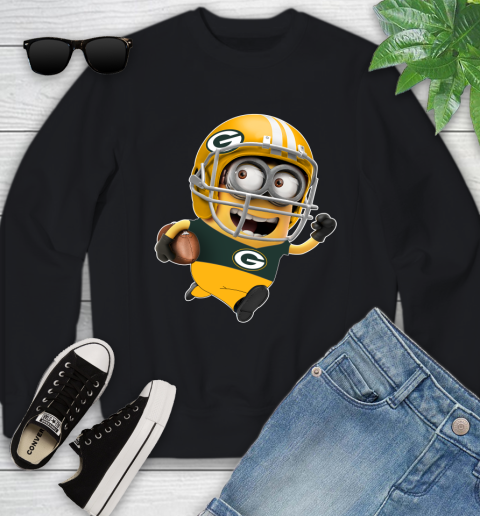 NFL Green Bay Packers Minions Disney Football Sports Youth Sweatshirt 2