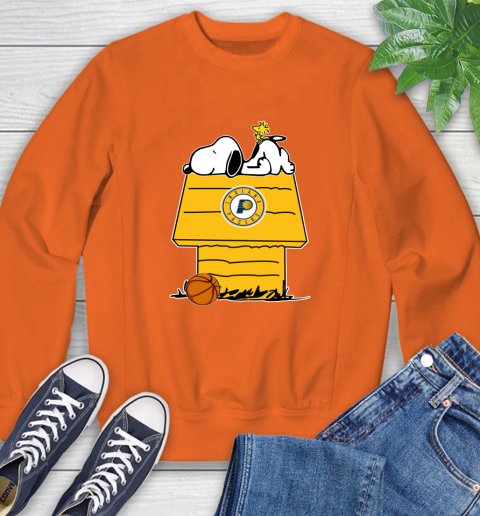 Indiana Pacers NBA Basketball Snoopy Woodstock The Peanuts Movie Sweatshirt 4